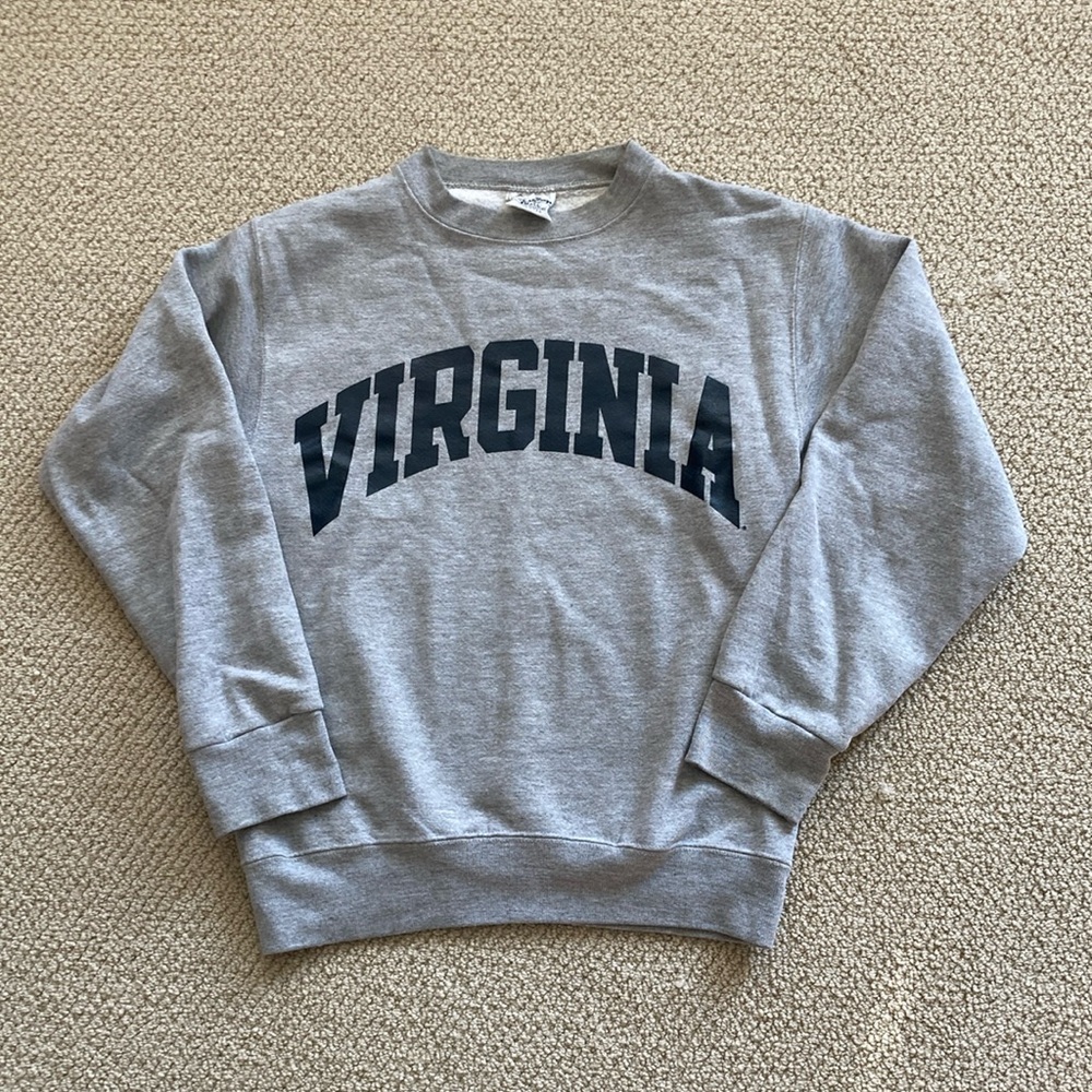 The Cotton Exchange Grey Virginia Crewneck Sweater Pullover Women’s Size Small